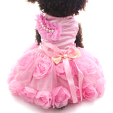 Pet Dog Princess Dress Tutu Rosette&bow Dresses - World Pet Shop