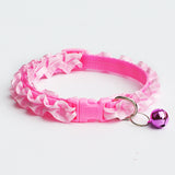 Lovely Dog Lace Collar With Bell Adjustable Buckle Collar - World Pet Shop