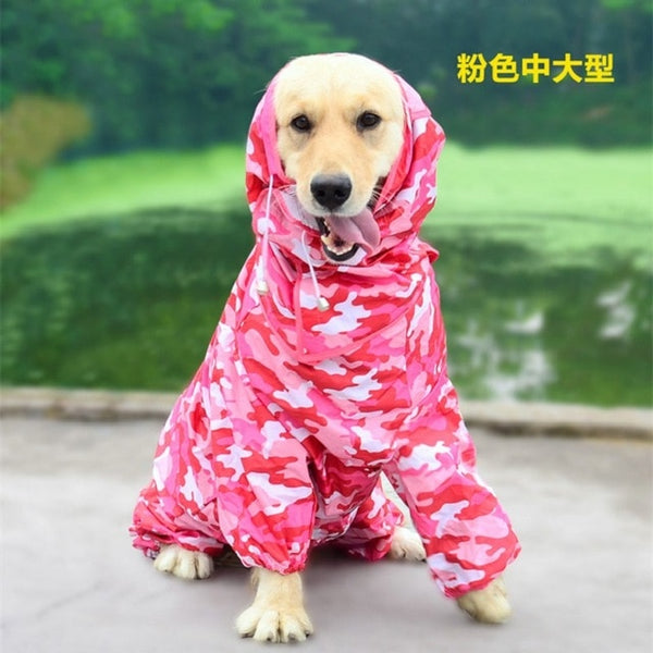Large Dog Raincoat Clothes Waterproof - World Pet Shop